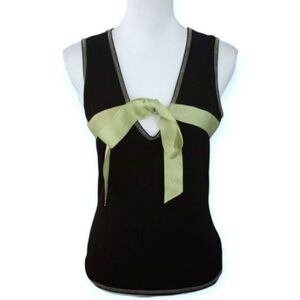 Trixxi Black & Green Accent Tank Top Sz.xl EUC.